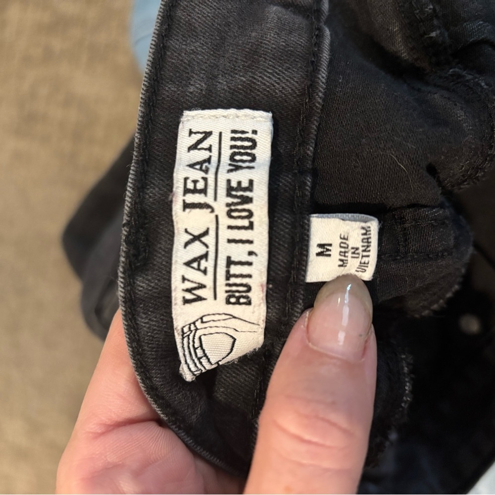 Wax Jean Black High-Waisted Jean Shorts - Picture 3 of 3